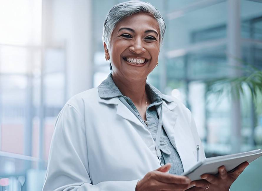 Happy doctor using RPM in New Mexico_Kaicare