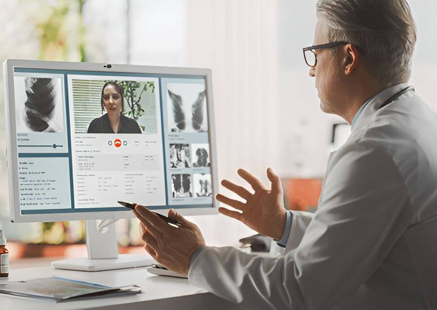 Doctor using Telehealth Software to connect with there patients_Kaicare.ai
